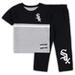 Toddler Black/White Chicago White Sox Batters Box T-Shirt & Pants Set