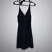 Athleta Dresses | Athleta Black Dress Sz 32 Dd Haltertank Short Swimsuit Nylon Tie Neck Underwire | Color: Black | Size: 32