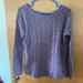 American Eagle Outfitters Sweaters | American Eagle Outfitters Purple Wool Blend Cable Knit Sweater | Color: Purple | Size: S