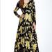 Free People Dresses | Free People Maxi Dress Size Xs | Color: Black/Yellow | Size: Xs