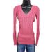 American Eagle Outfitters Sweaters | Aeo Vintage Y2k Cable Knit Sweater | Color: Pink | Size: M