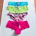 Victoria's Secret Intimates & Sleepwear | 4 Nwt Victoria’s Secret Panties Green, Turquoise, Pink & Pink/Black Size S | Color: Blue/Pink | Size: S