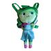 Disney Bags | Disney / Pixar Inside Out Disgust Plush Backpack Green Crossbody Backpack Purse | Color: Green/Purple | Size: 17"