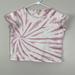 Madewell Tops | Madewell Tie-Dye Cap Sleeve Boxy Tee | Color: Pink/White | Size: Xs
