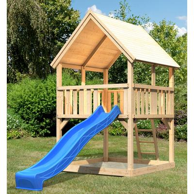 Spielturm KONIFERA "Lenie 2", beige (natur), Spieltürme, KinderB:200cm H:345cm T:200cm, Holzwerkstoff, BxTxH: 200x200x345 cm, B:200cm H:345cm T:200cm