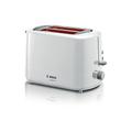 Bosch Kompakt Toaster CompactClass TAT3A111, integrierter Brötchenaufsatz, mit Abschaltautomatik, mit Auftaufunktion, perfekt für 2 Scheiben Toast, Liftfunktion, 800 W, weiß