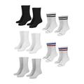 Freizeitsocken URBAN CLASSICS "Accessoires Sporty Socks 10-Pack" Gr. 39-42, bunt (black, white, grey, navy) Herren Socken Multipacks