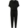 Jumpsuit URBAN CLASSICS "Urban Classics Damen Ladies Modal Jumpsuit", Damen, Gr. M, US-Größen, schwarz, 77% Modal, 23% Polyester, unifarben, Kurzarm, Overalls
