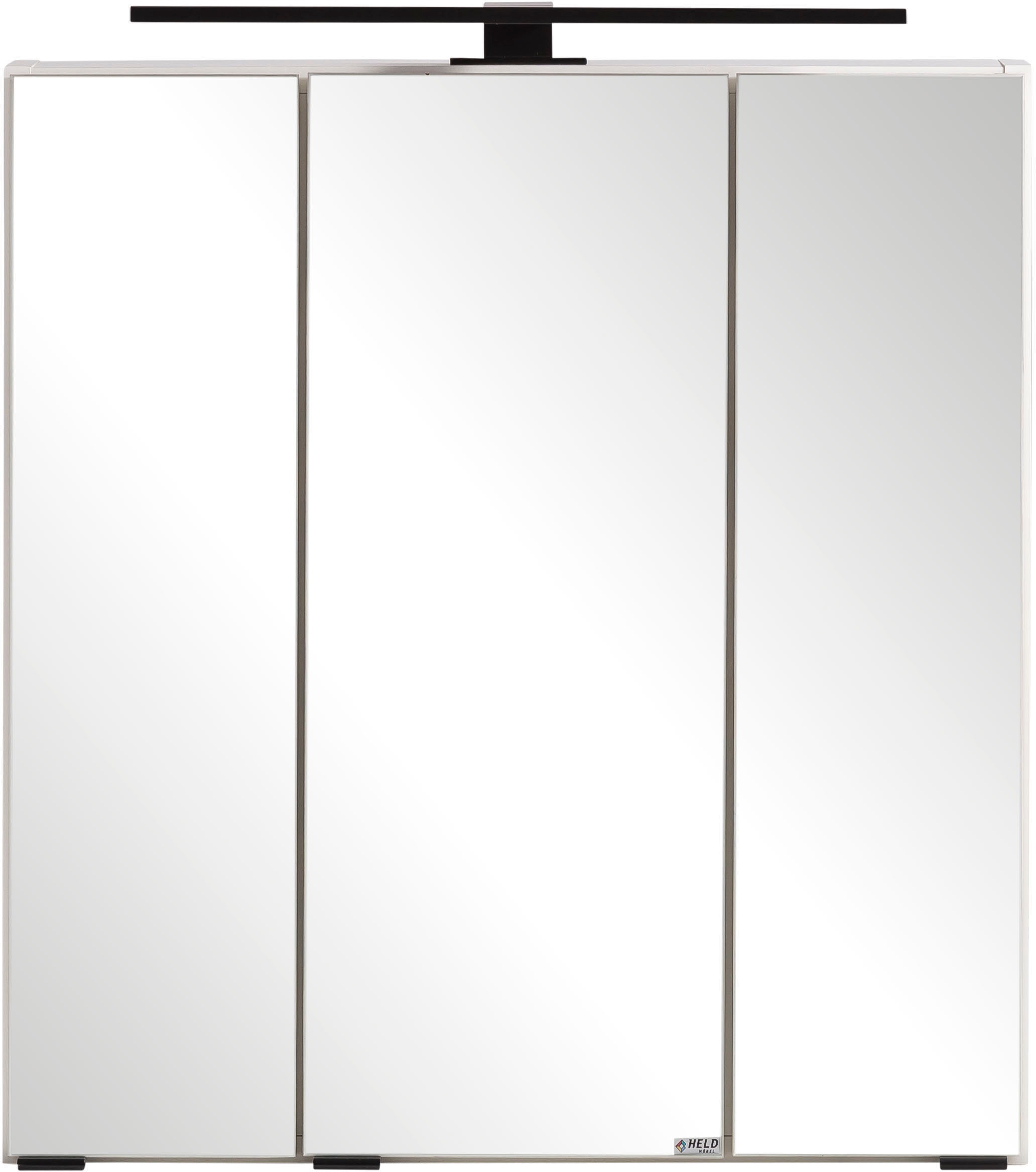 Spiegelschrank WELLTIME "Lana", weiß, B:60cm H:64cm T:20cm, Holzwerkstoff, Schränke, Badmöbel, 60 cm breit Image