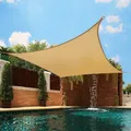 Voile d'ombrage carré 300D en Polyester imperméable pour jardin terrasse piscine pare-soleil