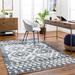 Bram 8' x 10' Light Gray/Black White/Gray/Dark Gray/Multi Brown/Beige/Brown/Tan/Dark Red Area Rug - Hauteloom