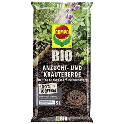 Compo - Bio Anzucht- und Kräutererde, 5 Ltr