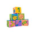 6-pack Baby Cloth Building Blocks Soft Rattle Mobile Magic Cube Plush Block with Sound Newborn Baby Early Educational Toys