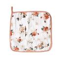 100% Cotton Muslin Baby Washcloth Floral Pattern Baby Face Towels Bibs for Newborn with Sensitive Skin