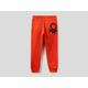 Benetton, 100% Cotton Sweatpants, taglia S, Red, Kids