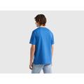 Benetton, 100% Cotton T-shirt With Pocket, taglia XXXL, Light Blue, Men