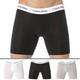 Calvin Klein 3-Pack Cotton Stretch Long Leg Boxer Briefs - Black - White - Grey M