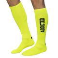 Addicted Neon Knee Socks - Neon Yellow S/M