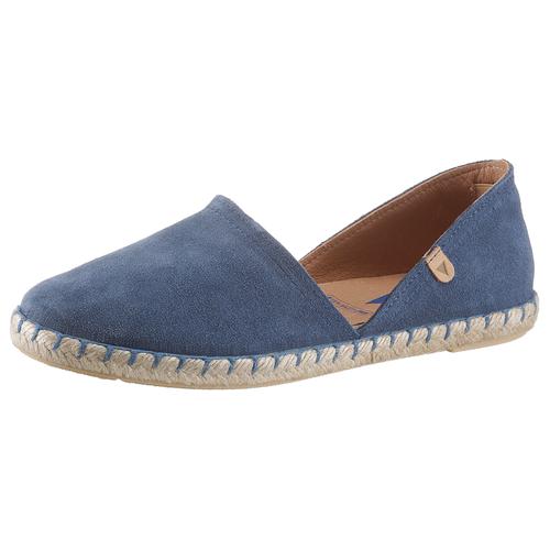 Espadrille VERBENAS Gr. 37, blau (jeansblau) Damen Schuhe Schlupfschuh, Sommerschuh, Loafer mit typischem Jute-Rahmen