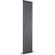 Sloane Single Designer Vertical Radiator 1800mm h x 354mm w - Anthracite - Hudson Reed