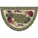 Cozy Cabin Fruitful Harvest Nylon Washable Accent Rug