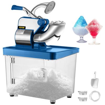 VEVOR 110V Commercial Ice Crusher 440LBS/H ETL Approved 300W Electric Snow Cone Machine with Dual Blades - 400LBS/H