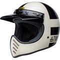 Bell Moto-3 Atwyld Orbit Casco Motocross, nero-bianco-oro, dimensione L