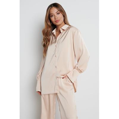 Naomi Relaxed Shirt- Beige