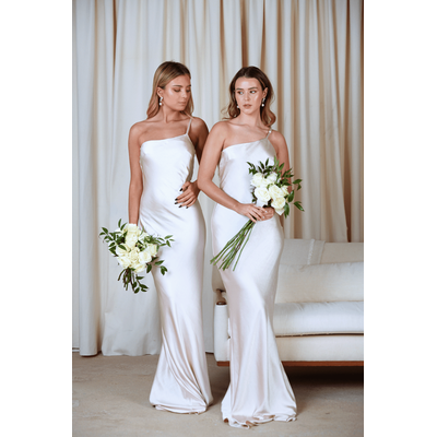 Amelia Maxi Dress - Matte Oyster