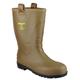 Amblers Safety Mens FS95 PVC PVC Waterproof Safety Rigger Boots Brown