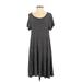 Old Navy Casual Dress - A-Line Scoop Neck Short sleeves: Black Dresses - Women's Size Small