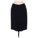 Adrienne Vittadini Casual Skirt: Black Solid Bottoms - Women's Size 10