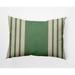 Simply Daisy 14 x 20 Stripe Indoor/Outdoor Polyester Throw Pillow Sage