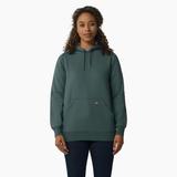 Dickies Women's Water Repellent Sleeve Logo Hoodie - Lincoln Green Size S (FW202)