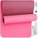 Greater Goods Professional Yoga Mat; Exercise Mat for Fitness Balance and Stability; An Extra Large Extra Thick Non Slip Mat; Free Carrying Strap Included; Designed in St. Louis (Watermelon Pink)