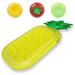 6 X 3 Feet PVC Giant Inflatable Float Pineapple with 3 Drink Holders Outdoor Swimming Pool Float Rafts Inflatable Summer Party Floatie Lounge Toy for Children & Adults