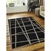 Hand Tufted Wool 9 x 12 ft. Rectangle Area Rug Geometric - Black