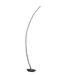 HomeRoots 431839 62 in. Arc LED Floor Lamp Silver & Soft White