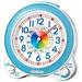 Seiko Clock Tabletop 01: Blue Body size: 13.4 ï¾ƒãƒ»13.0 ï¾ƒãƒ»8.7cm Alarm clock Educational analog BC410L