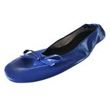 SEMIMAY Travel Slipper Party Women Dance Shoes Ballet Roll Foldable Shoes Portable Flat Women s slipper Blue