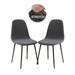 KBOOK Stretch Shell Chair Covers Jacquard Armless Mid-Century Modern Chair Slipcover Protector for Dining Room Dark Gray