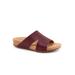 Wide Width Women's Beverly Slip On Sandal by SoftWalk in Dark Brown (Size 10 1/2 W)