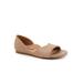 Women's Cypress Flat Sandal by SoftWalk in Beige (Size 6 M)