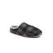 Men's Nordic Plaid Indoor/Outdoor Slippers by Deer Stags in Grey Black (Size 16 M)