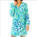 Lilly Pulitzer Dresses | Lilly Pulitzer Delphine Dress Blue Green Agate Lazy River Silk Tunic Cocktail | Color: Blue/Green | Size: Xs