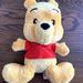 Disney Toys | Disney Parks Winnie The Pooh 12" Pooh Stuffed Animal | Color: Red/Yellow | Size: Osg