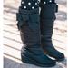 Kate Spade Shoes | Kate Spade New York Cagney Quilted Wedged Winter Snow Boots Size 8 | Color: Black | Size: 8