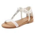 Sandale LASCANA Gr. 39, weiß Damen Schuhe Damenschuh Riemchensandale Sandale Sommerschuh Sportliche Sandalen