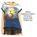 Disney Tops | Disney Nightmare Before Christmas Jack & Sally Top | Chiffon Top | Disney Shirt | Color: Black/Blue | Size: Xl