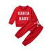 Qufokar Baby Boy Suspenders Outfit Knit Toddler Boys Track Set Toddler Kids Baby Boy Girl Sports Casual Crewneck Sweatshirt Pullover Long Sleeve Shirt Pants Outfits